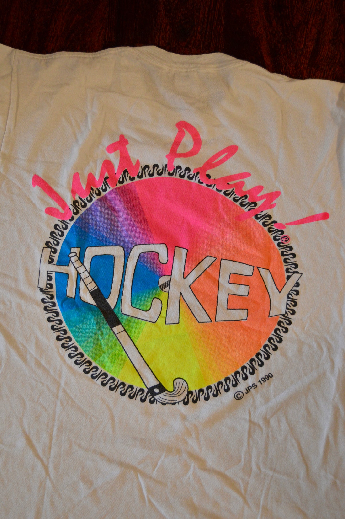 90’s Just Play Hockey tee