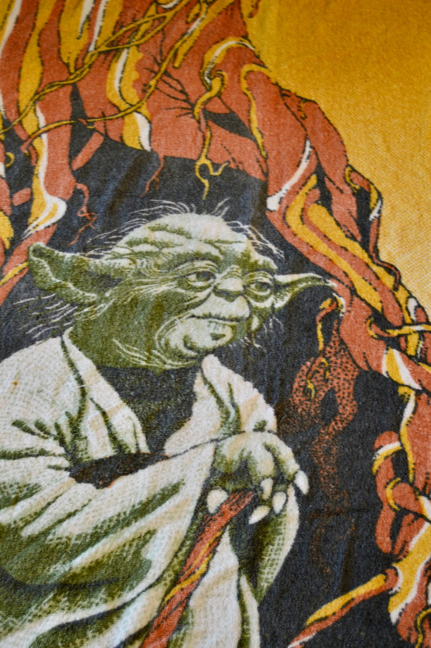 Vintage Yoda bath towel