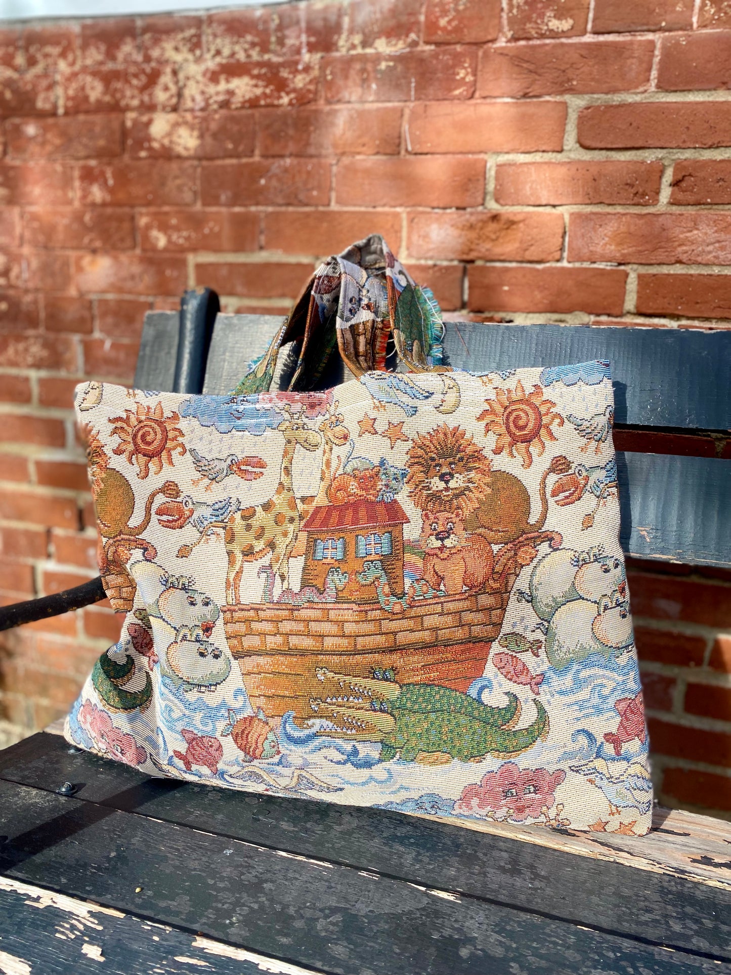 Noah’s Ark Pillow Tote