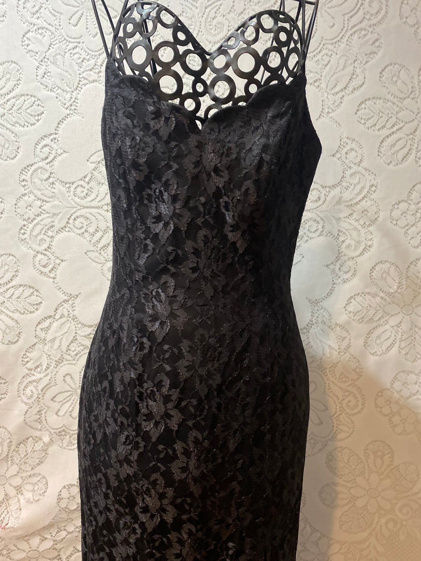Vintage L.A. GLO lacy maxi