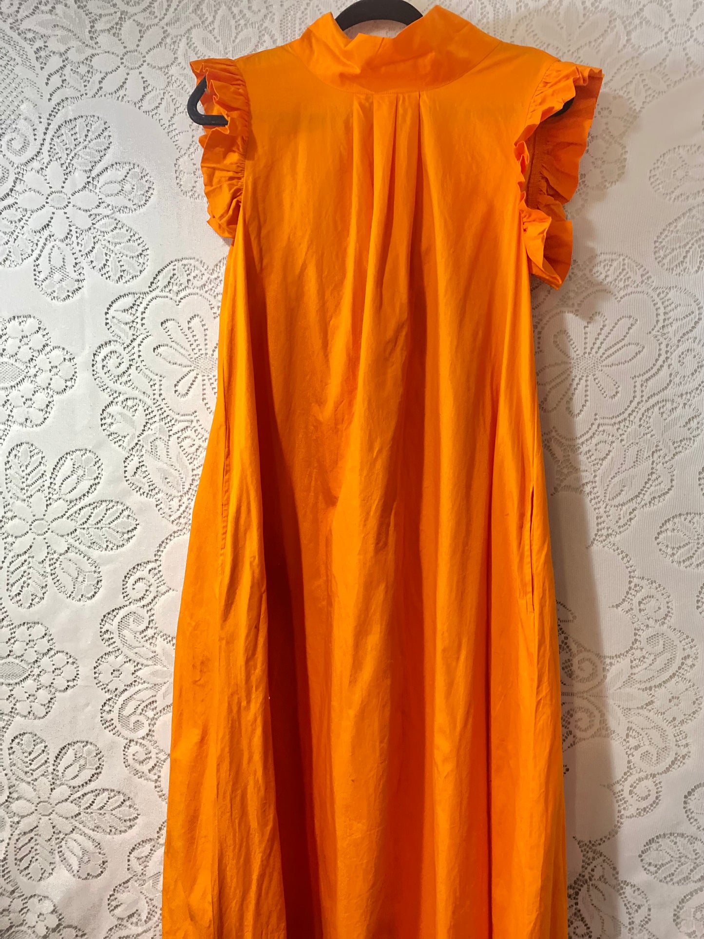 The Tiny Tassel orange maxi dress