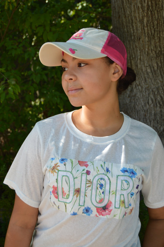 Faux DIOR Floral tee