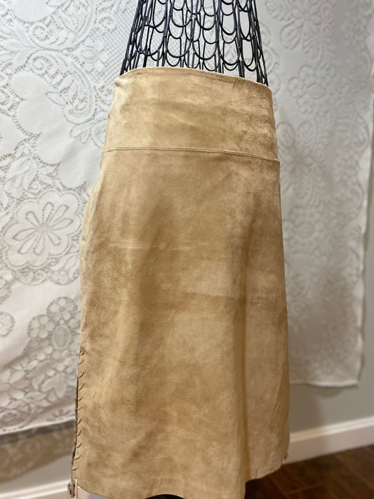 Westbury Leather maxi skirt