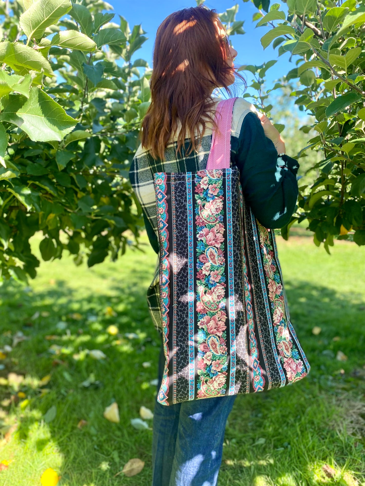 Paisley Floral Pillow Tote