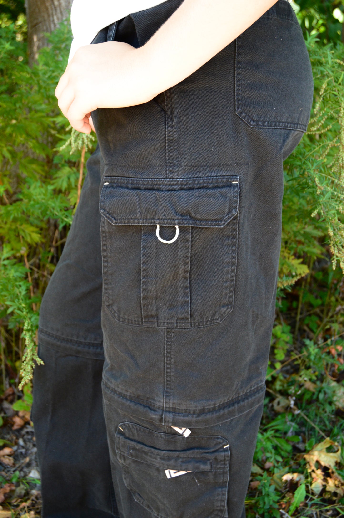 Morse Code vintage 2 way zip cargos