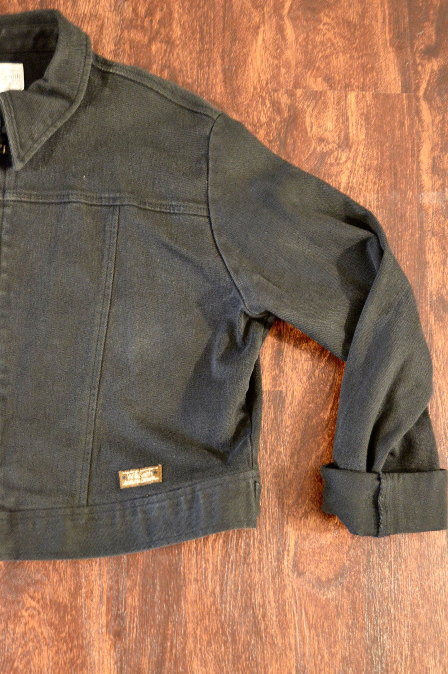 Vintage Willi Smith upcycled cropped denim jacket