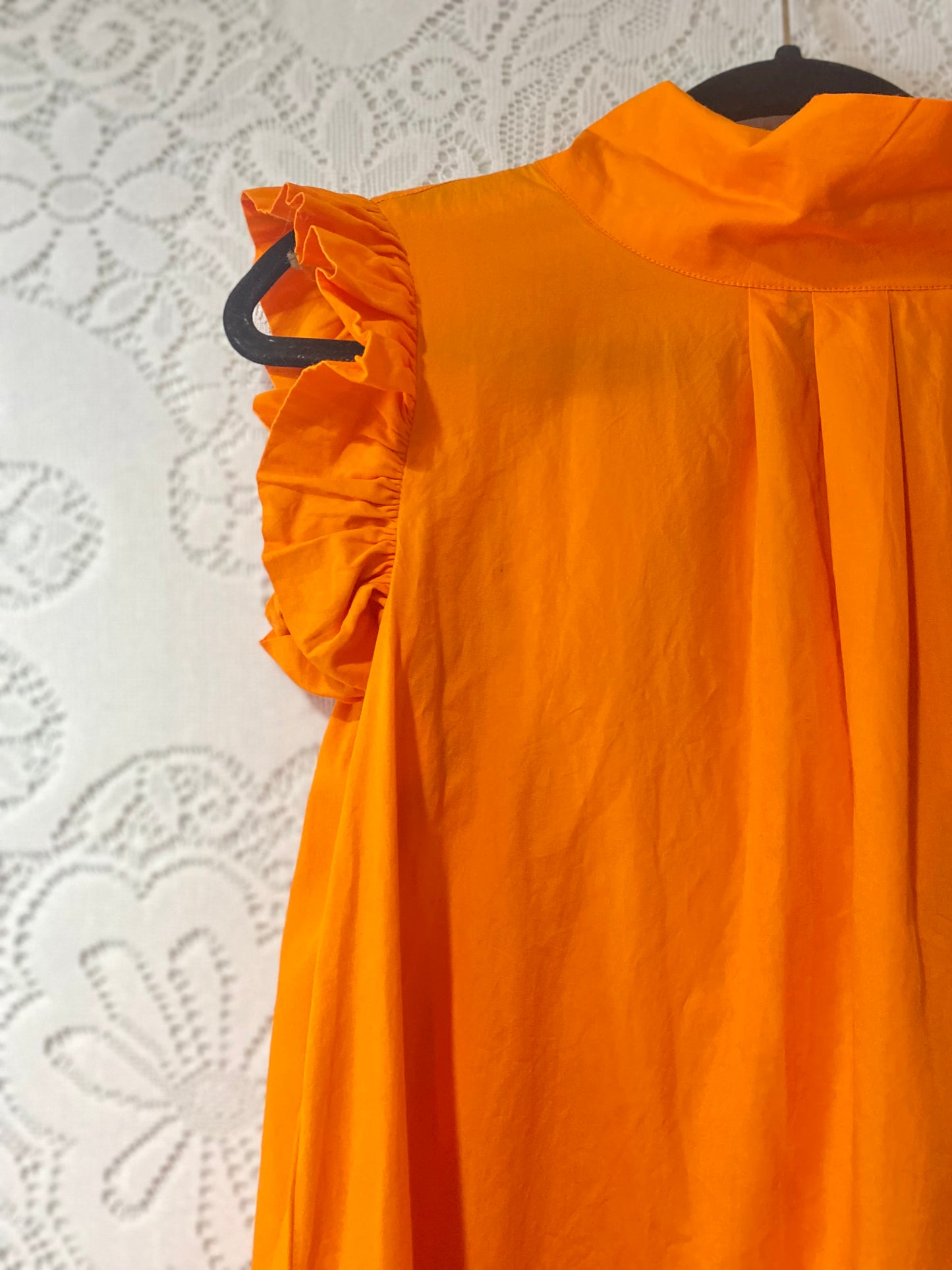 The Tiny Tassel orange maxi dress