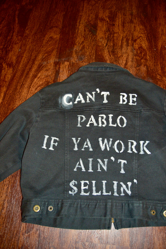 Vintage Willi Smith upcycled cropped denim jacket