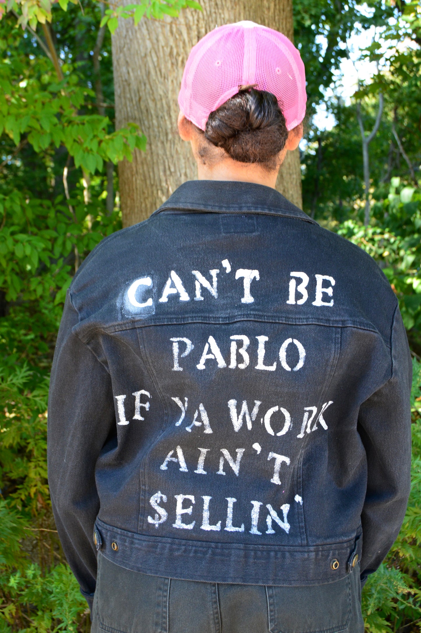 Vintage Willi Smith upcycled cropped denim jacket