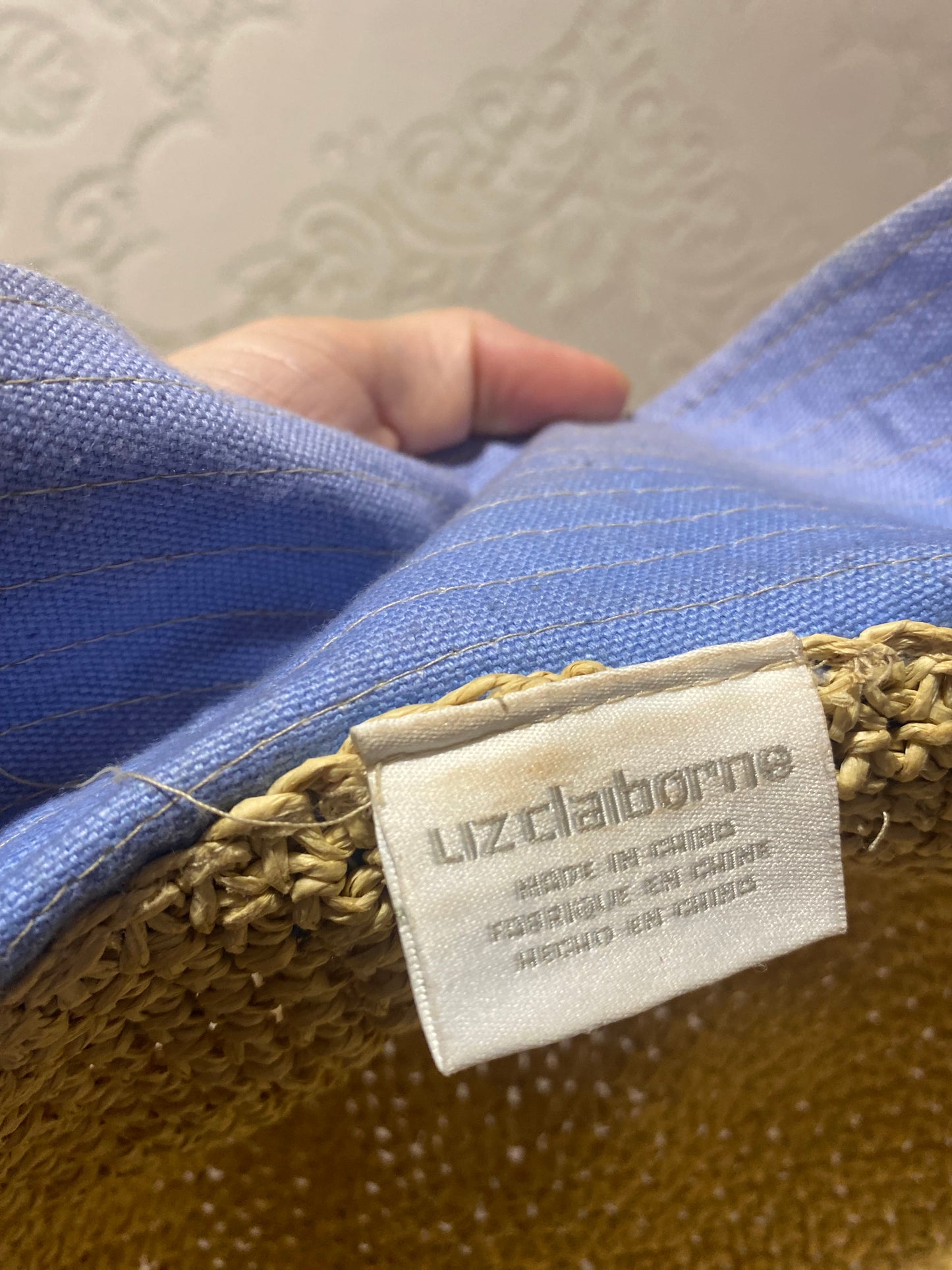 Two-toned Liz Claiborne sun hat