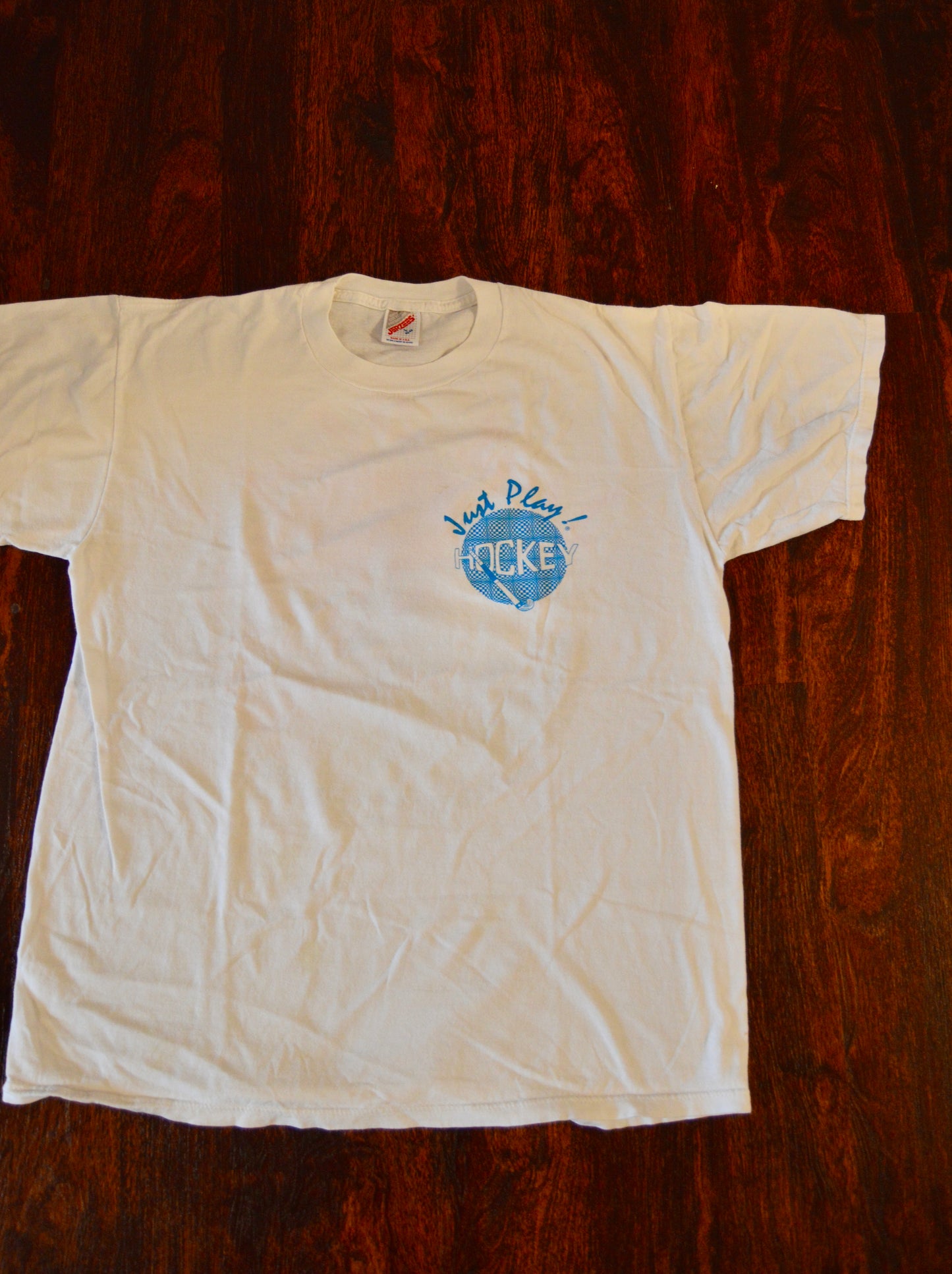 90’s Just Play Hockey tee