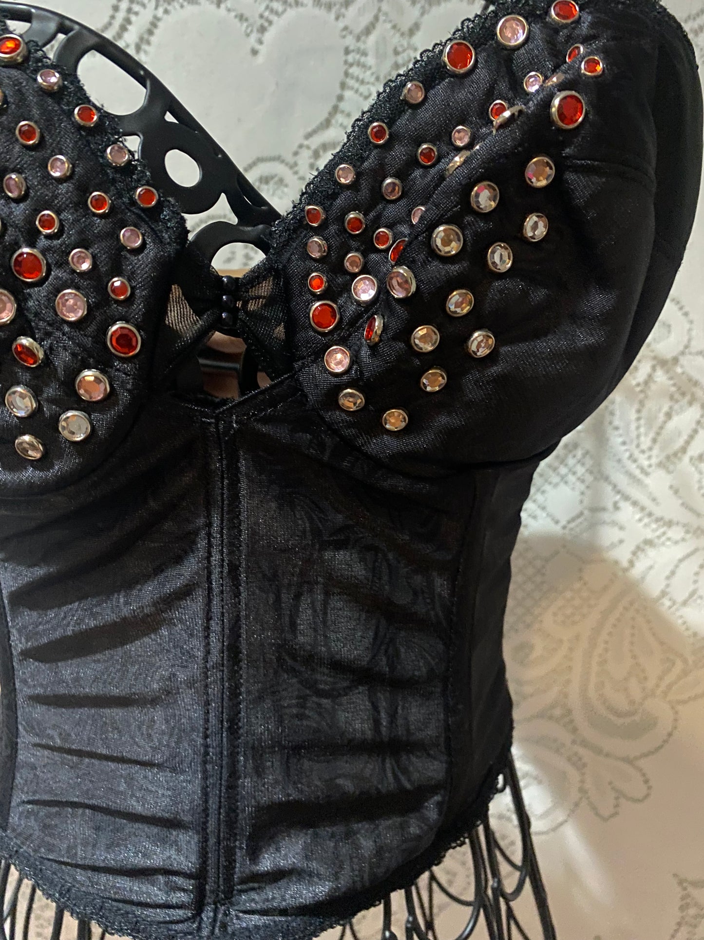 Vintage bedazzled corset