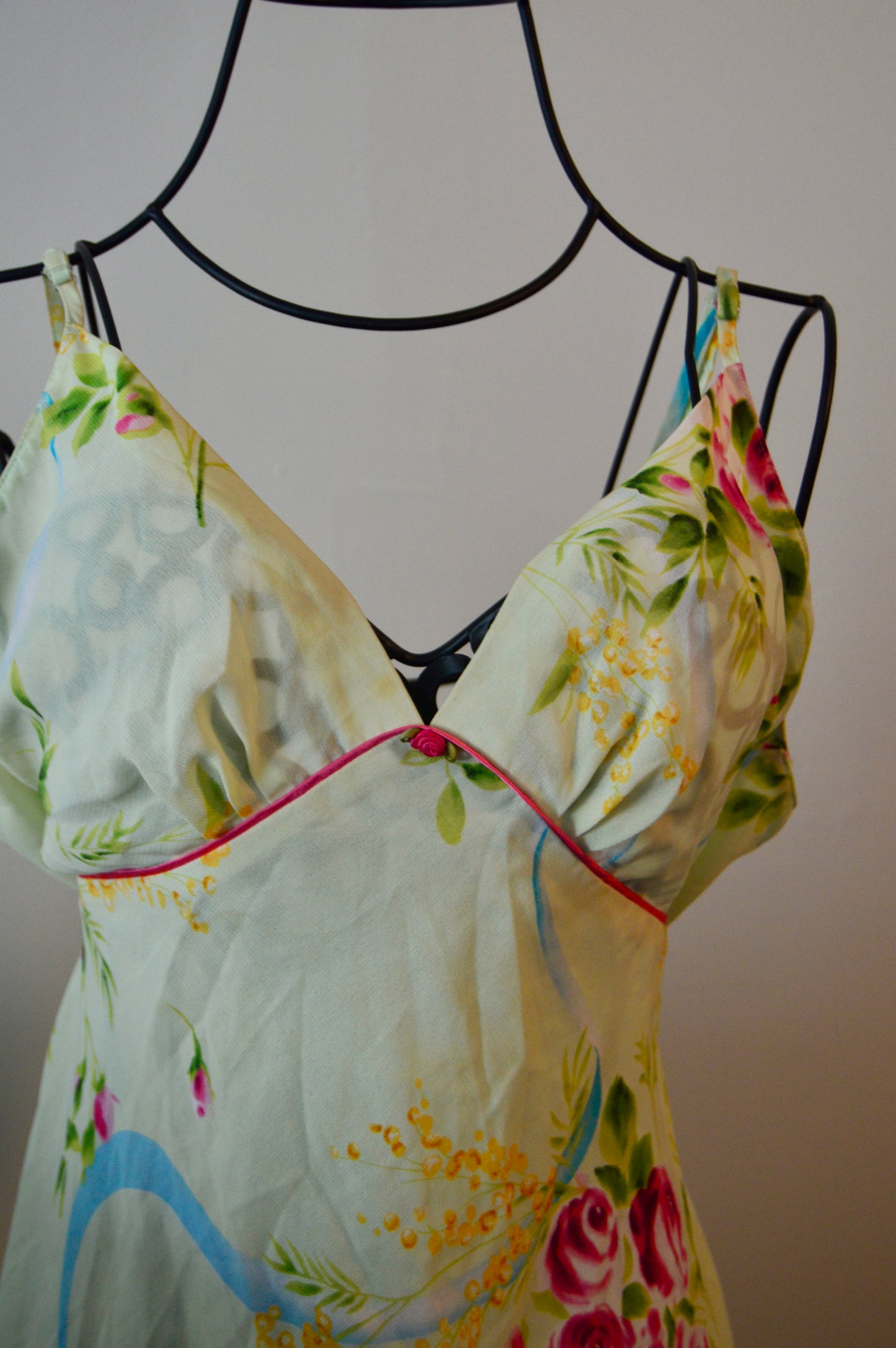 Vintage Oscar De La Renta floral slip