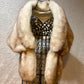 Vintage fur shawl