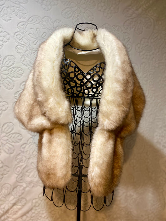 Vintage fur shawl