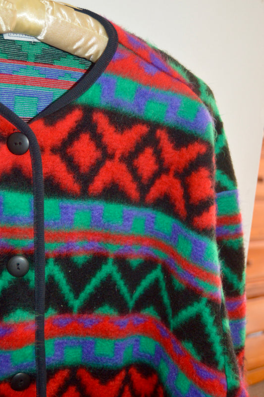 David Wayne printed cardigan