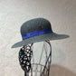 Blue straw hat