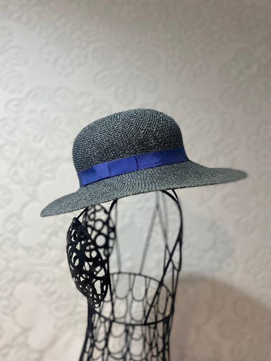 Blue straw hat