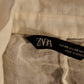 Zara white wrap blouse