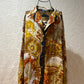 Vintage Ferragamo camel silk button down