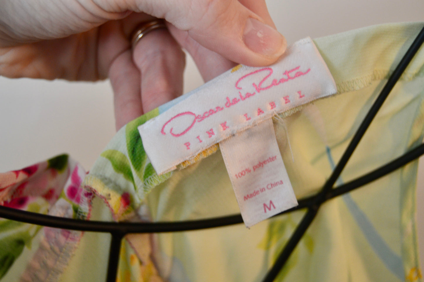 Vintage Oscar De La Renta floral slip