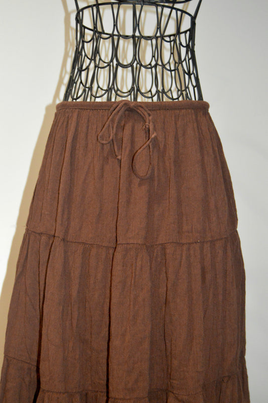 Aerie brown maxi skirt