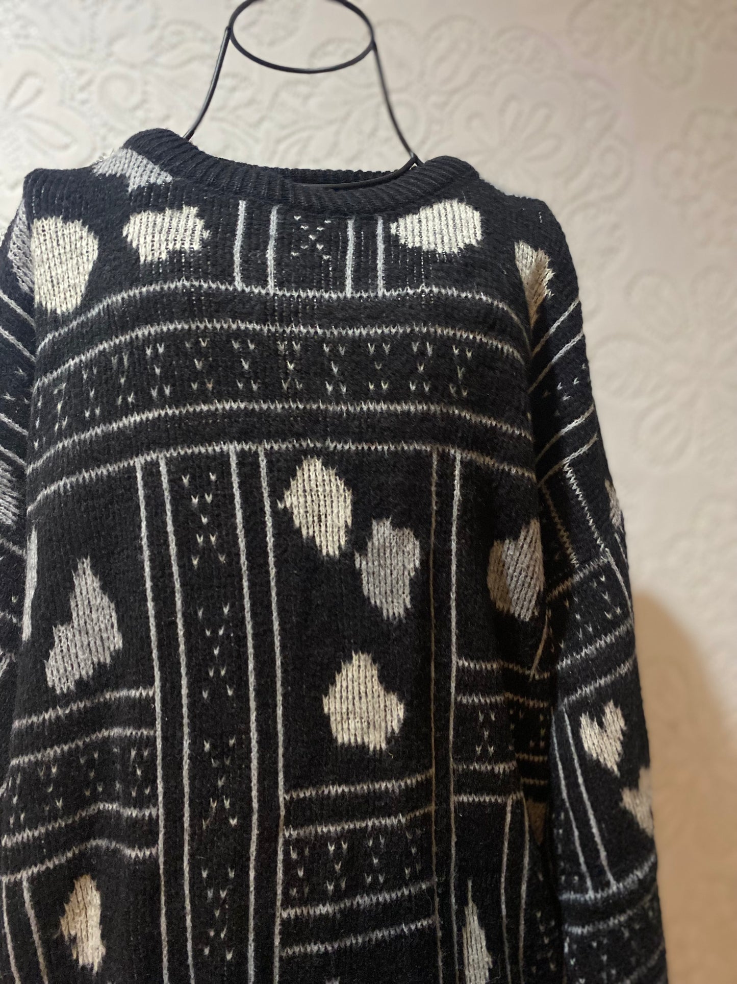 Vintage Mathias B&W sweater