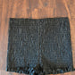 Black stretchy ruffle bloomers