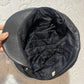 Vintage black leather hat