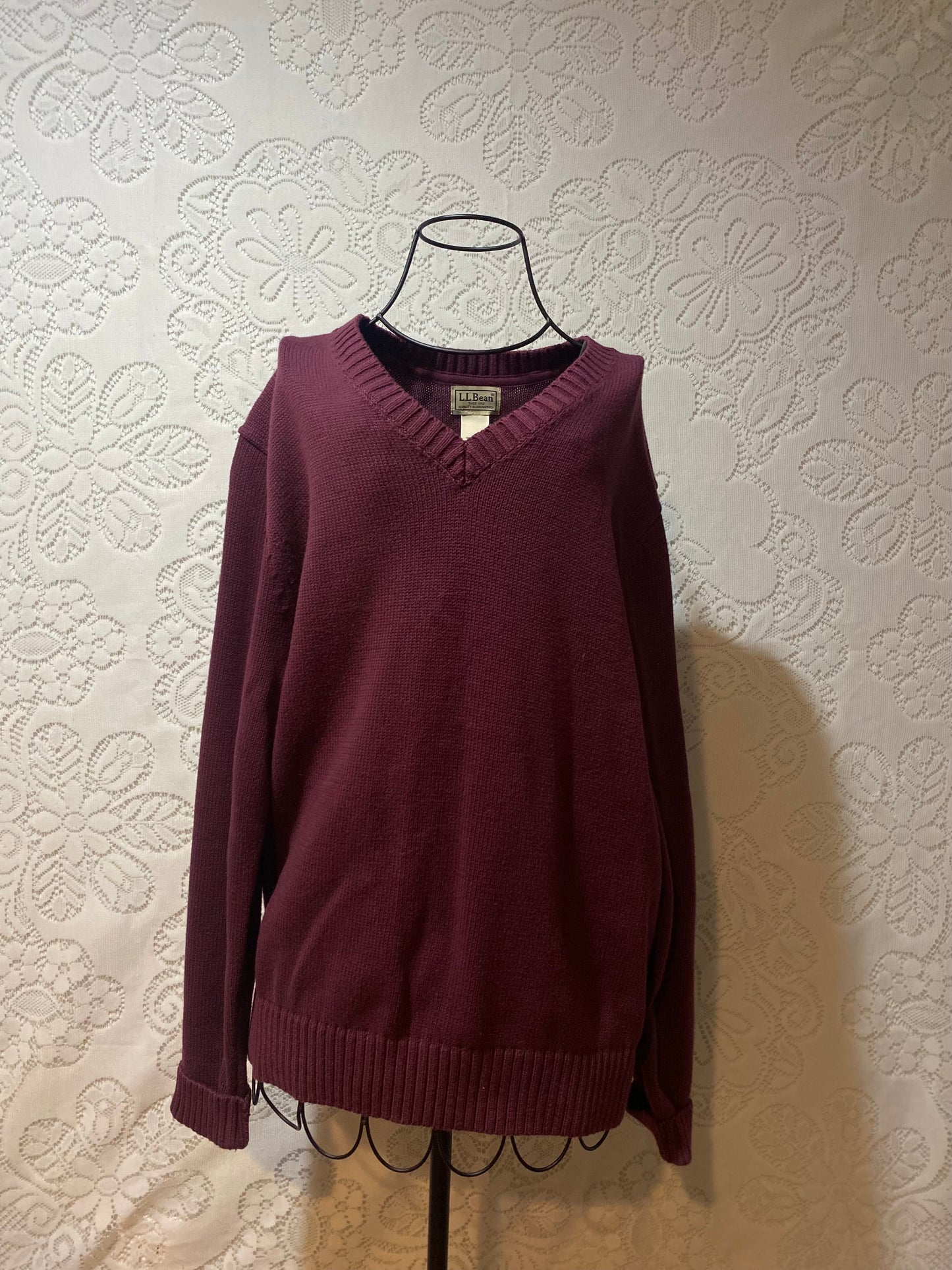 LL Bean Plum sweater