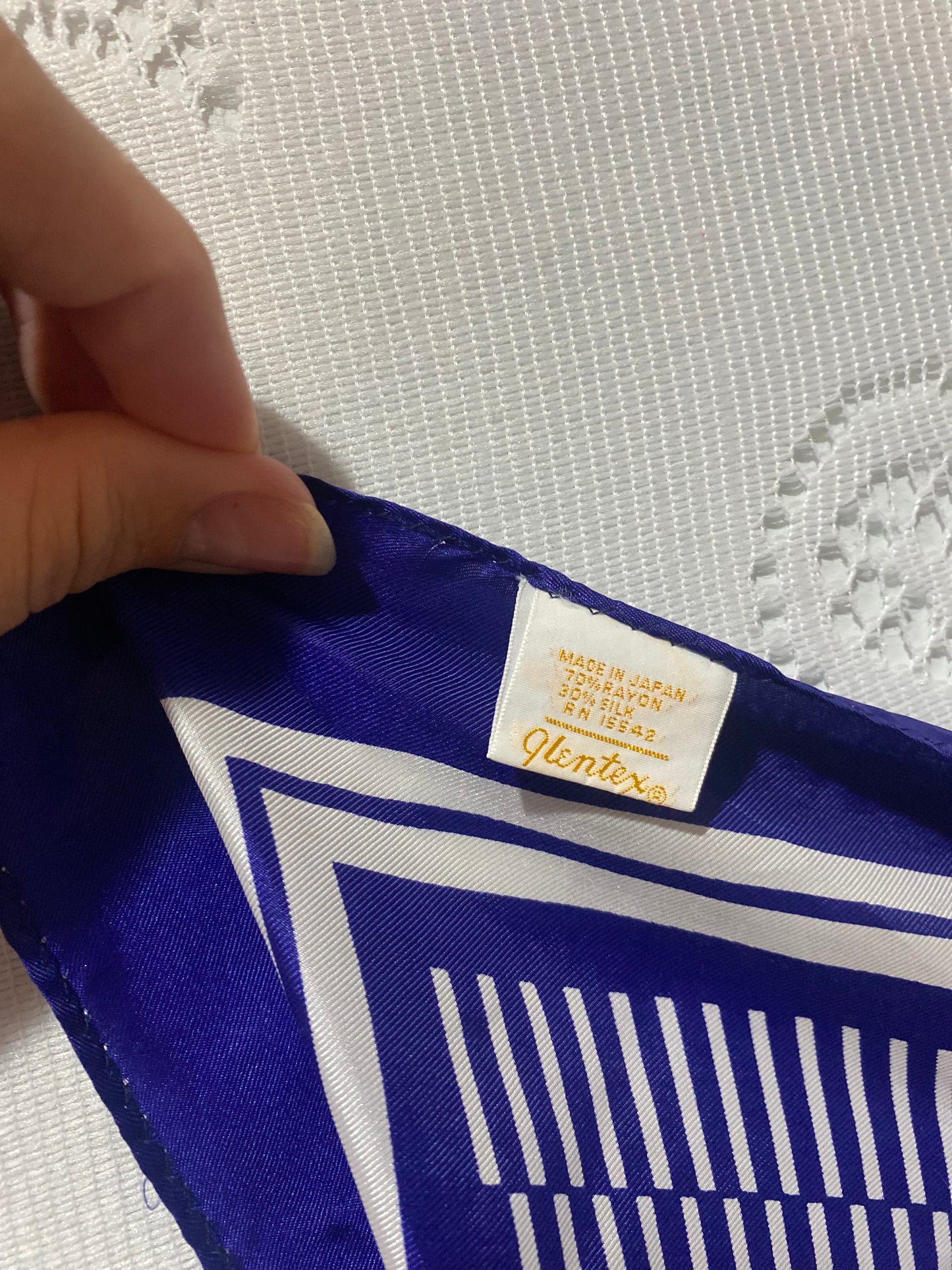 Blue Glentex scarf