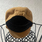 Papillon tan wool baker boy hat