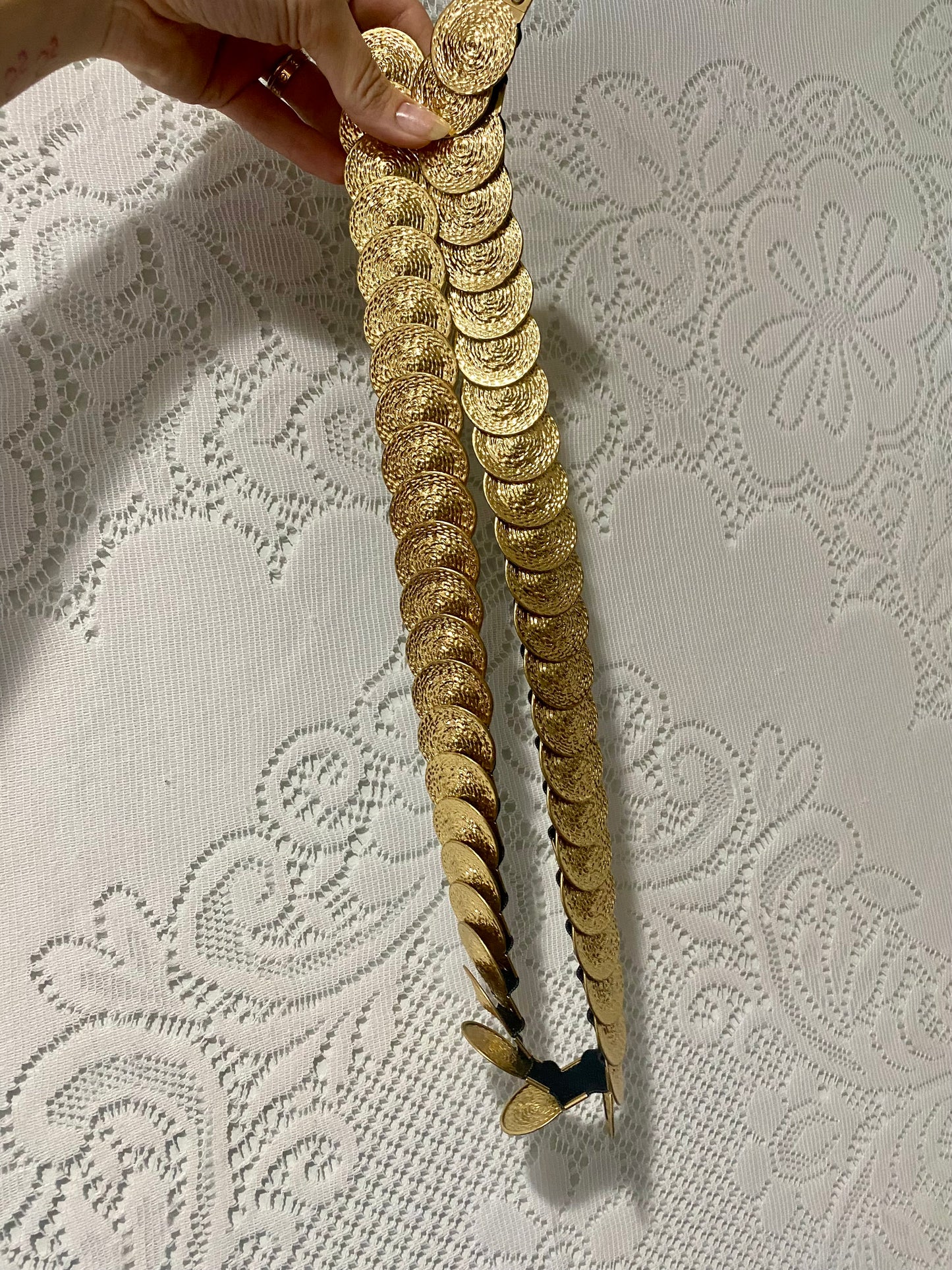 Vintage stretchy chain belt