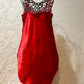 VS gold label red slip dress!