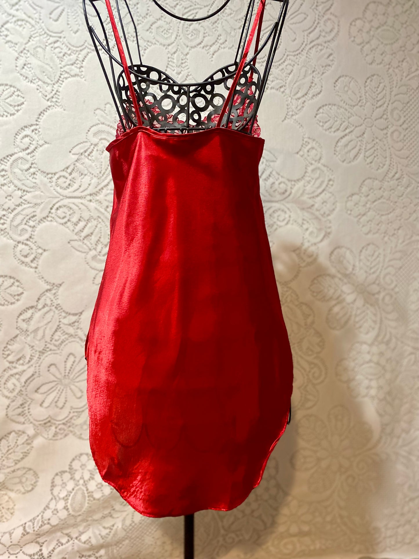 VS gold label red slip dress!