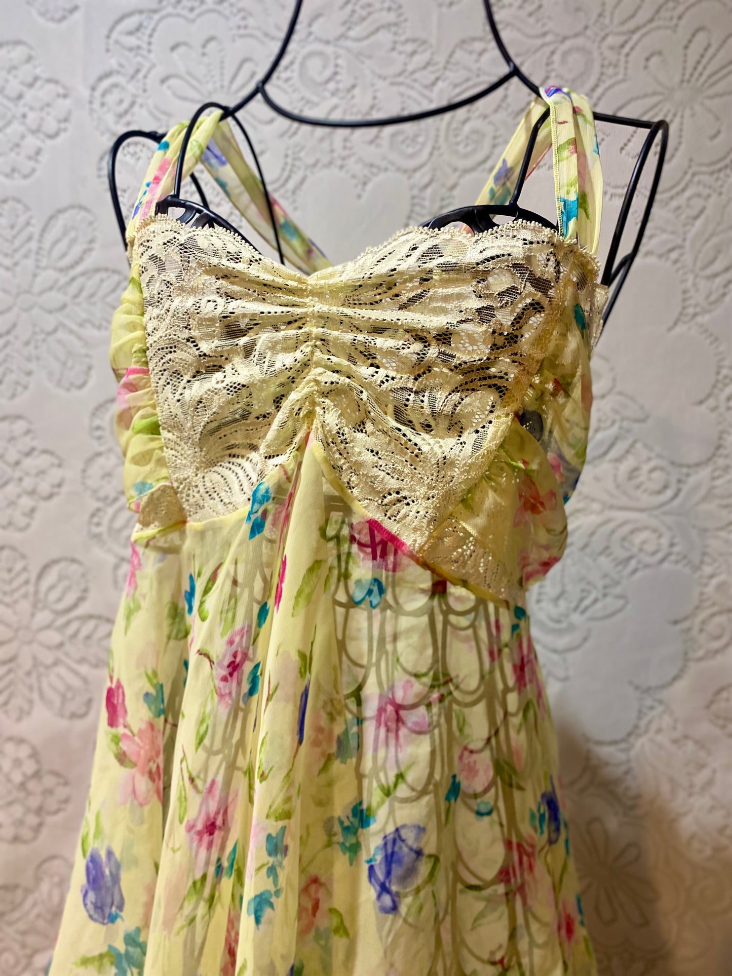 VS gold label babydoll floral tank