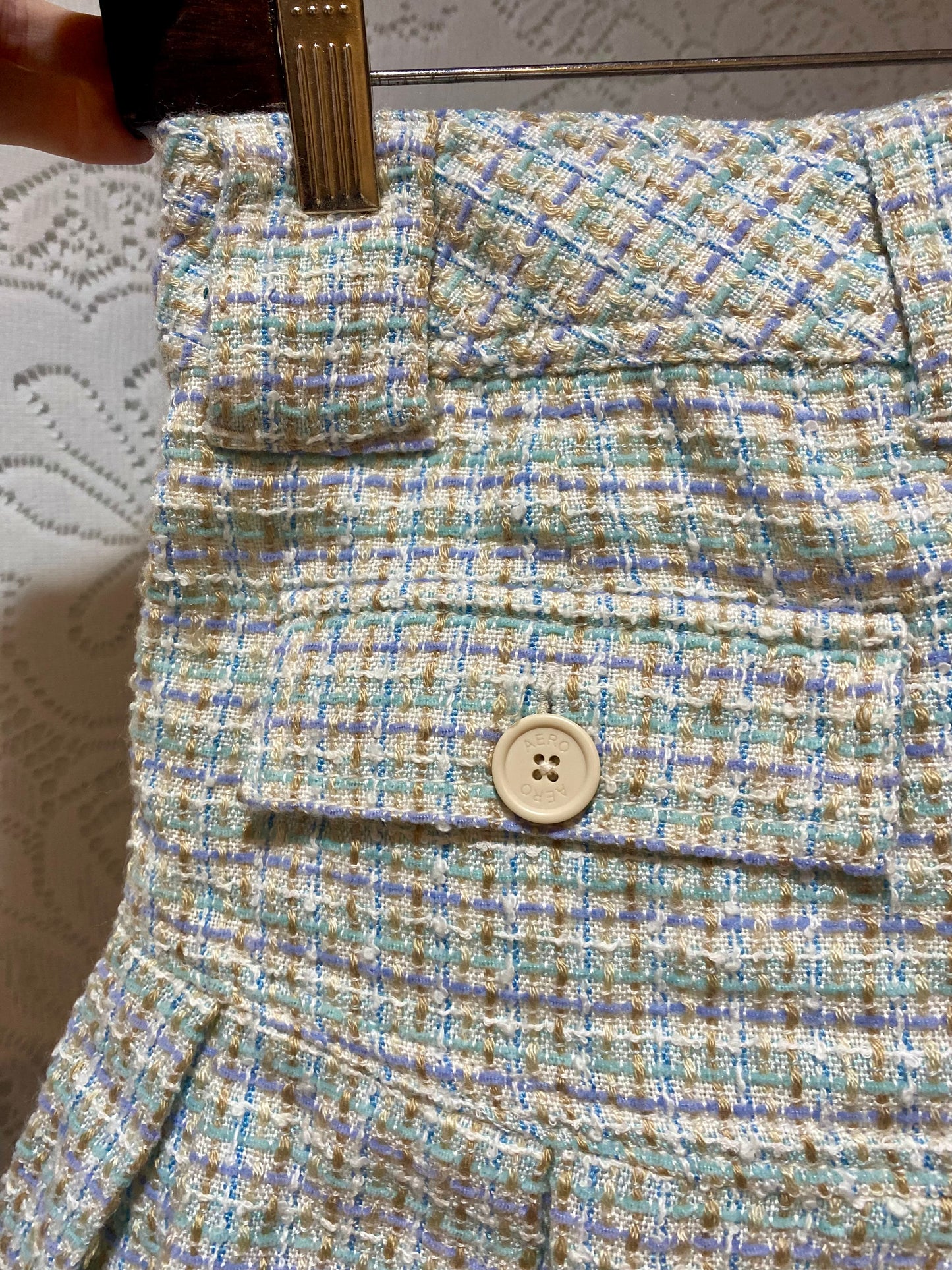 Vintage Aeropostale plaid mini skirt