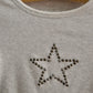 Aero studded star baby tee