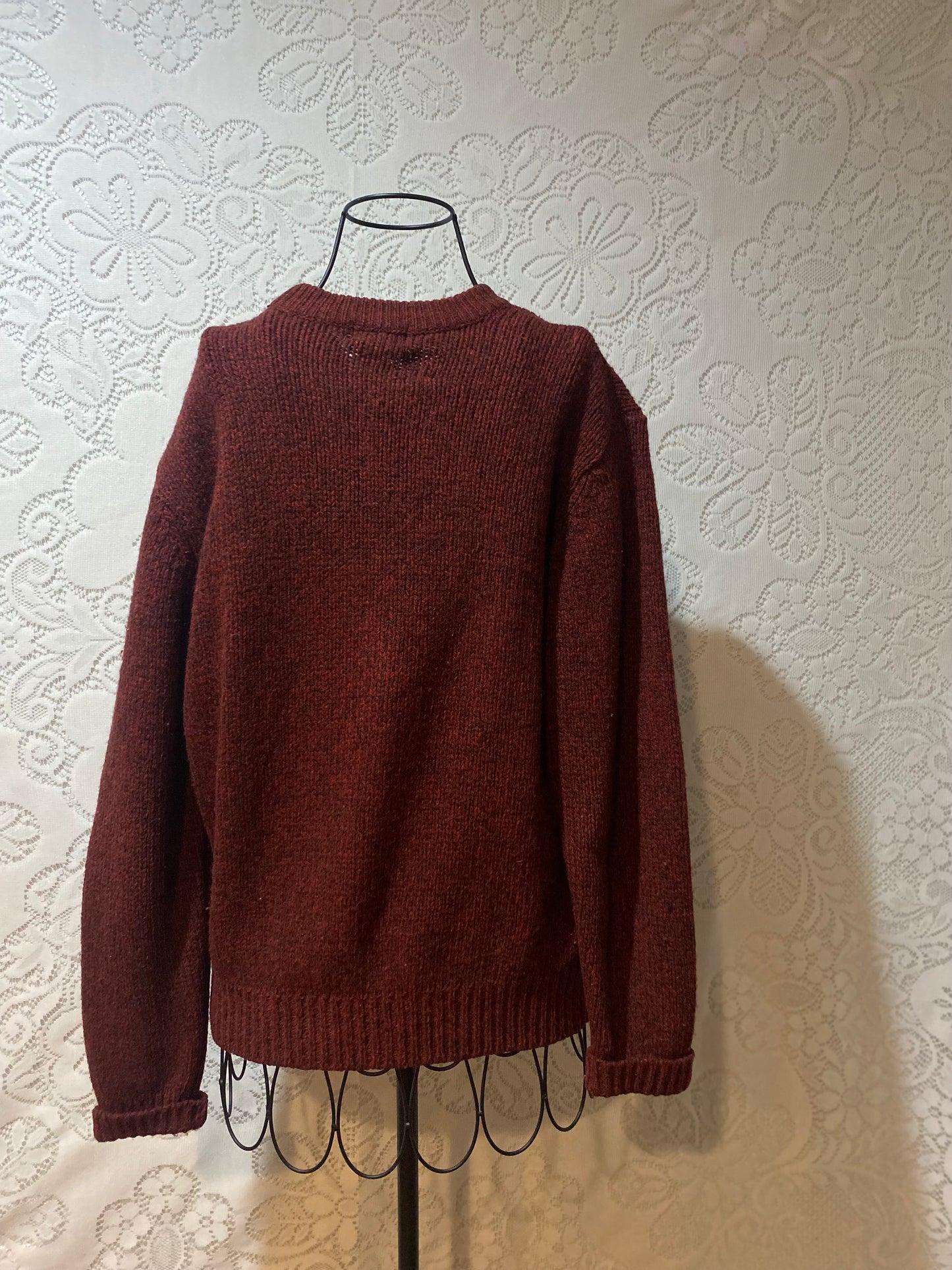 LL Bean Maroon wool sweater