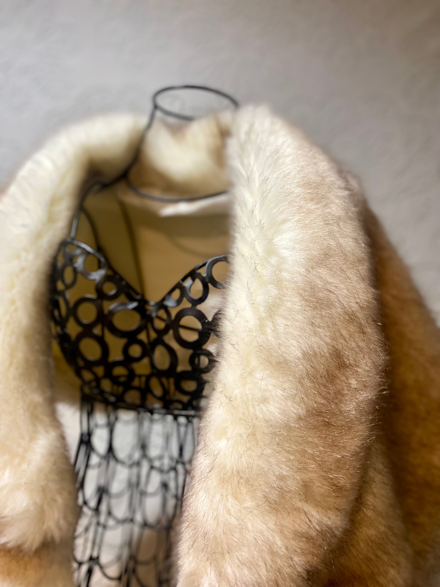 Vintage fur shawl