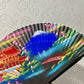 Handpainted vintage fan