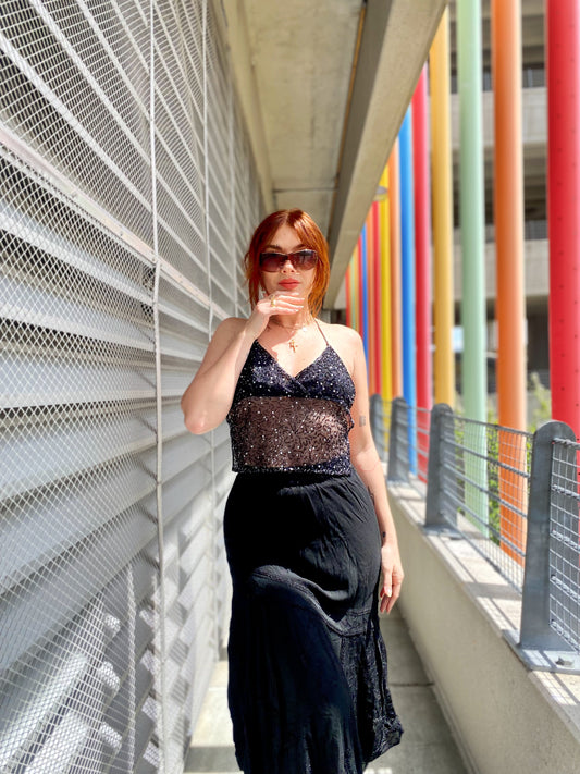 Charlotte Russe embroidered tank