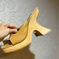 Y2K SPLASH wooden heels