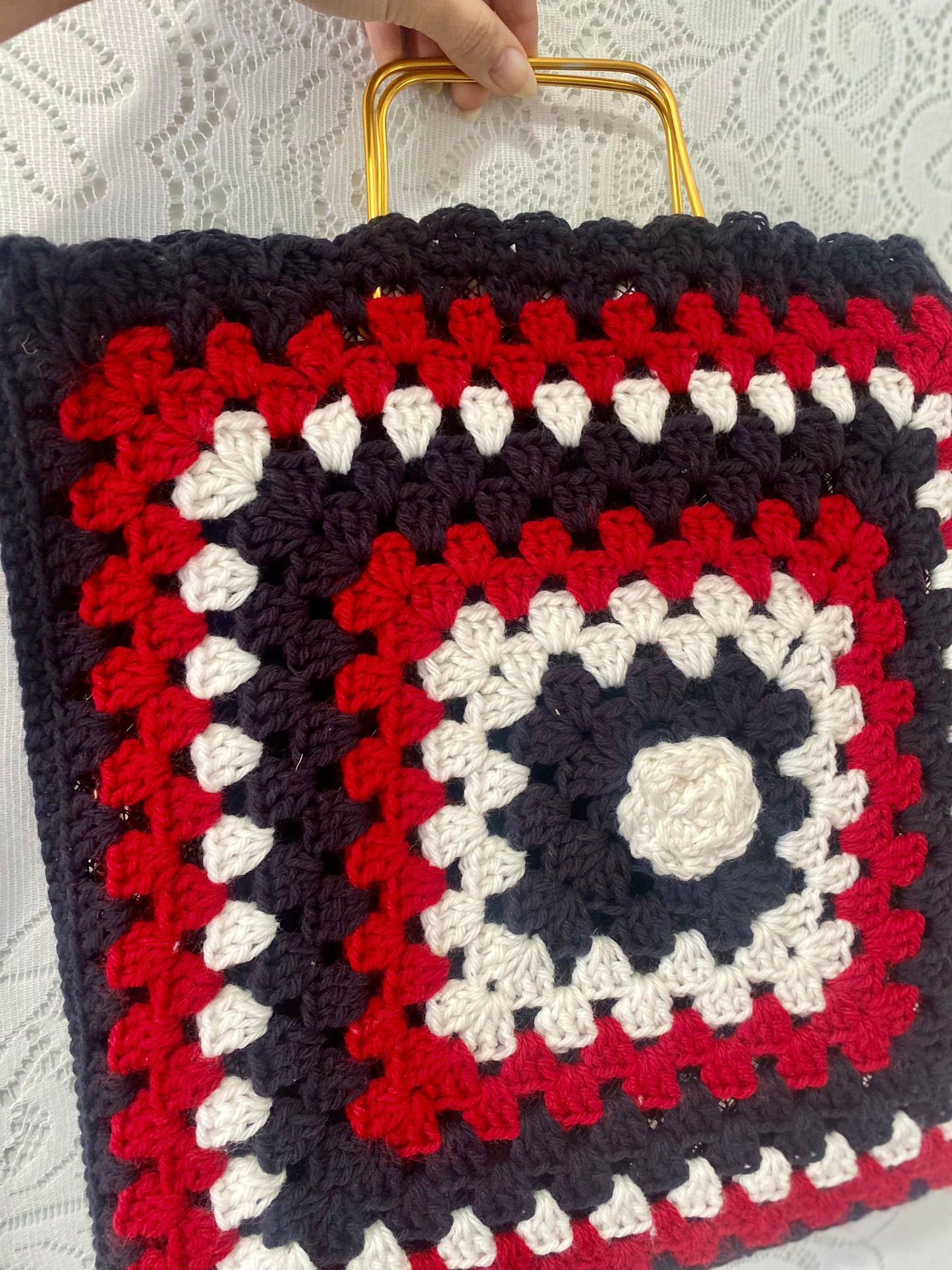 Crochet tote bag