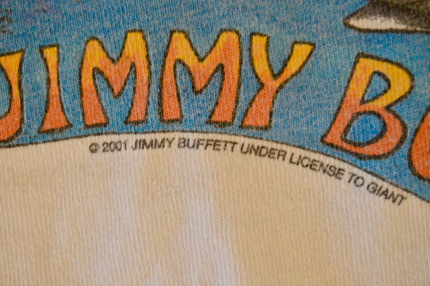 2001 Jimmy Buffet Beach Odyssey Space Graphic Band tee