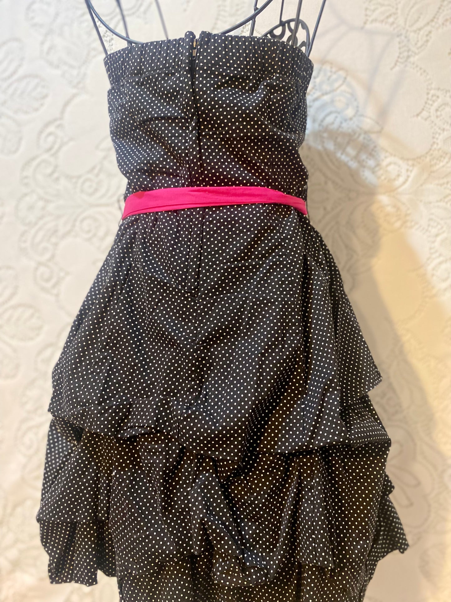 Speechless tiered polka dress