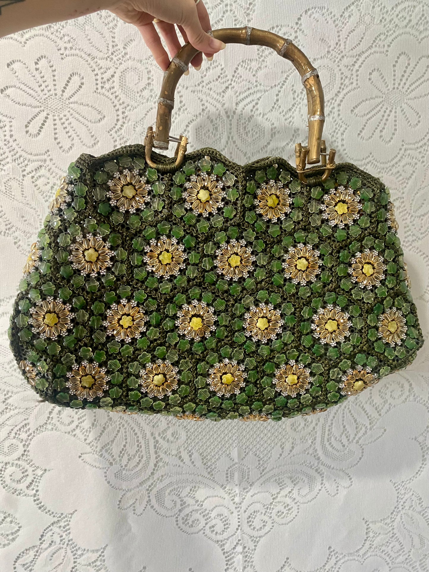 Vintage Meghan beaded tote