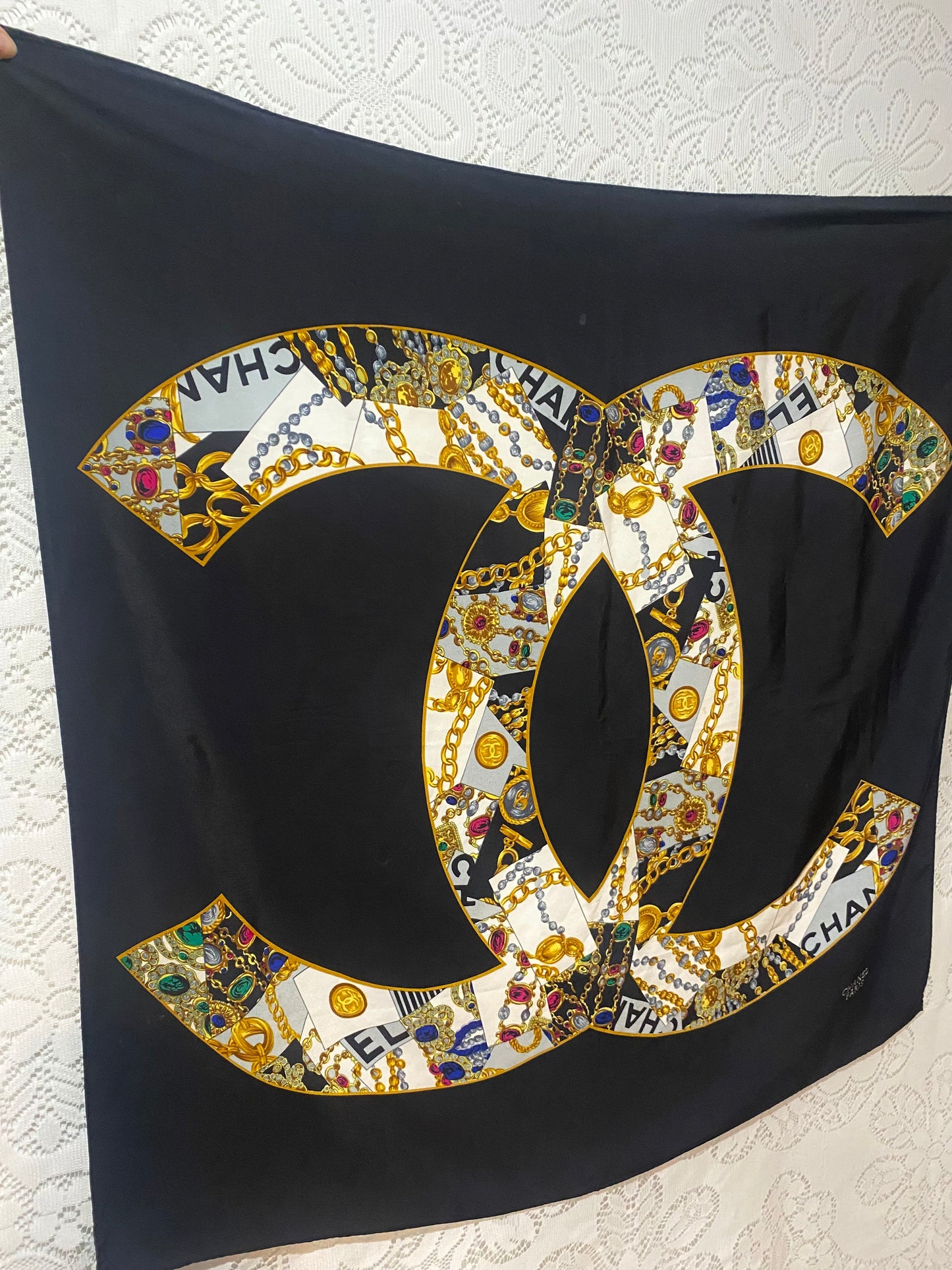Vintage Chanel silk scarf