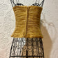 Vintage Kay Unger gold strapless top