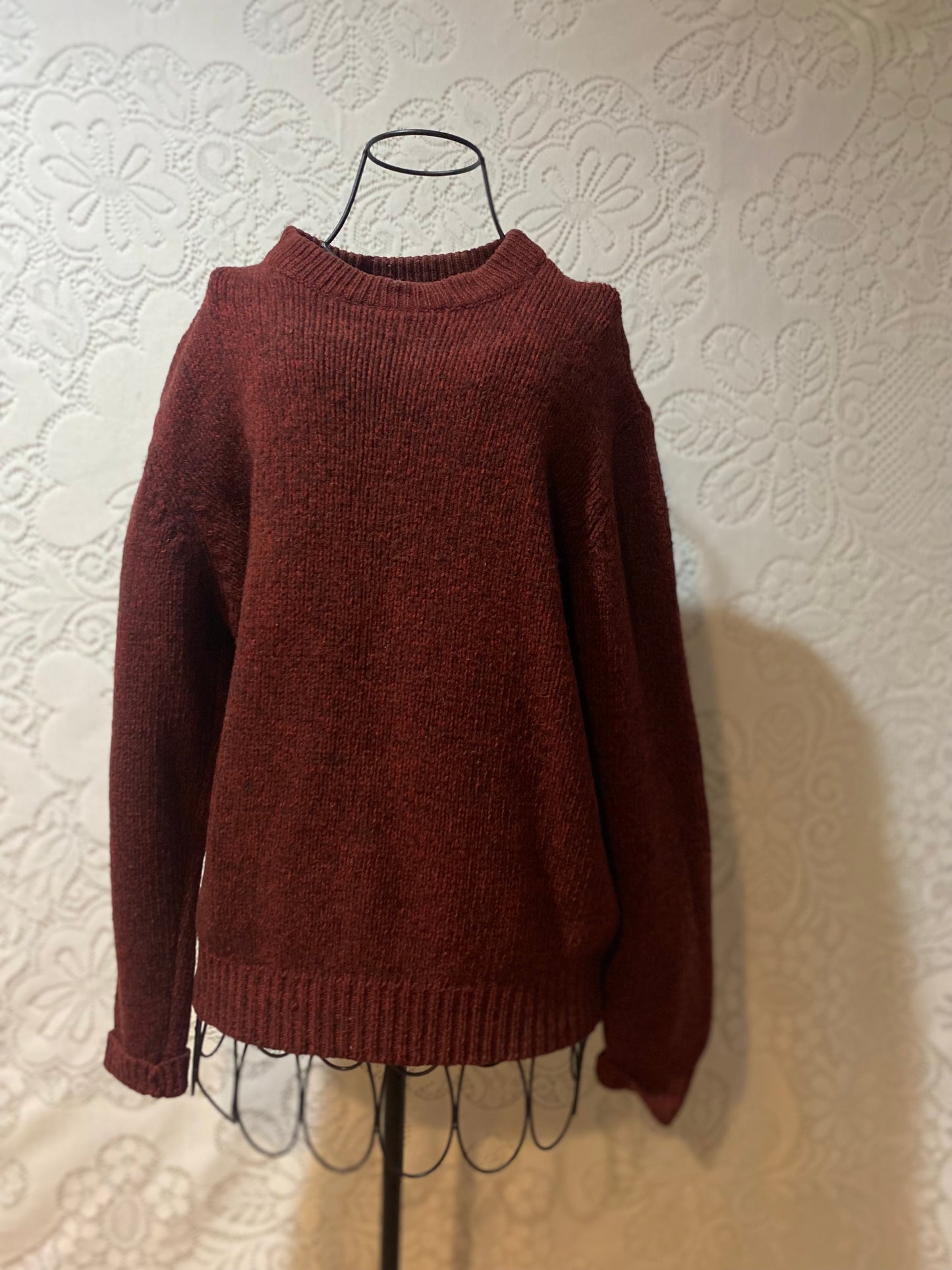 LL Bean Maroon wool sweater